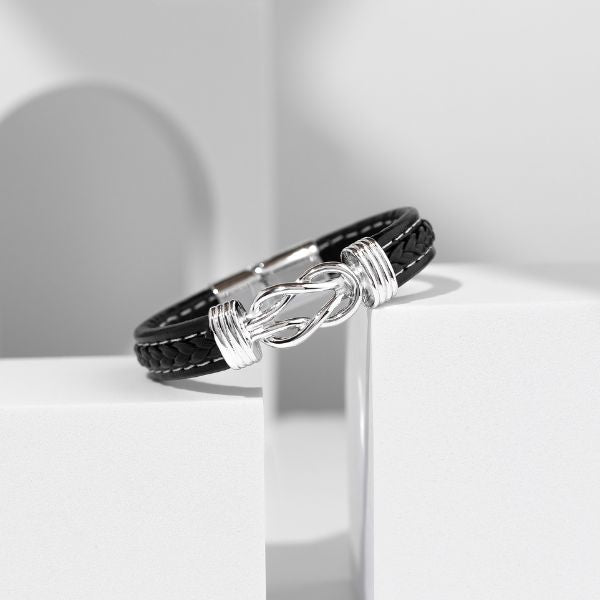 Pulseira de couro entrançado para homem LIOR_BRAIDEDBRACELET