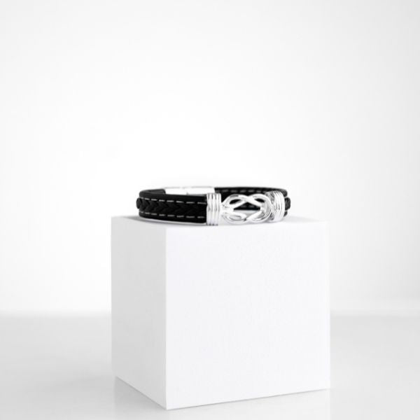 Pulseira de couro entrançado para homem LIOR_BRAIDEDBRACELET