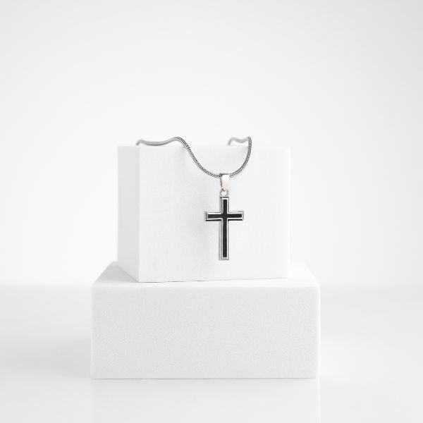 Para o Meu Filho– Colar Inox Banhado a Prata 925 ZAC_MENCROSS