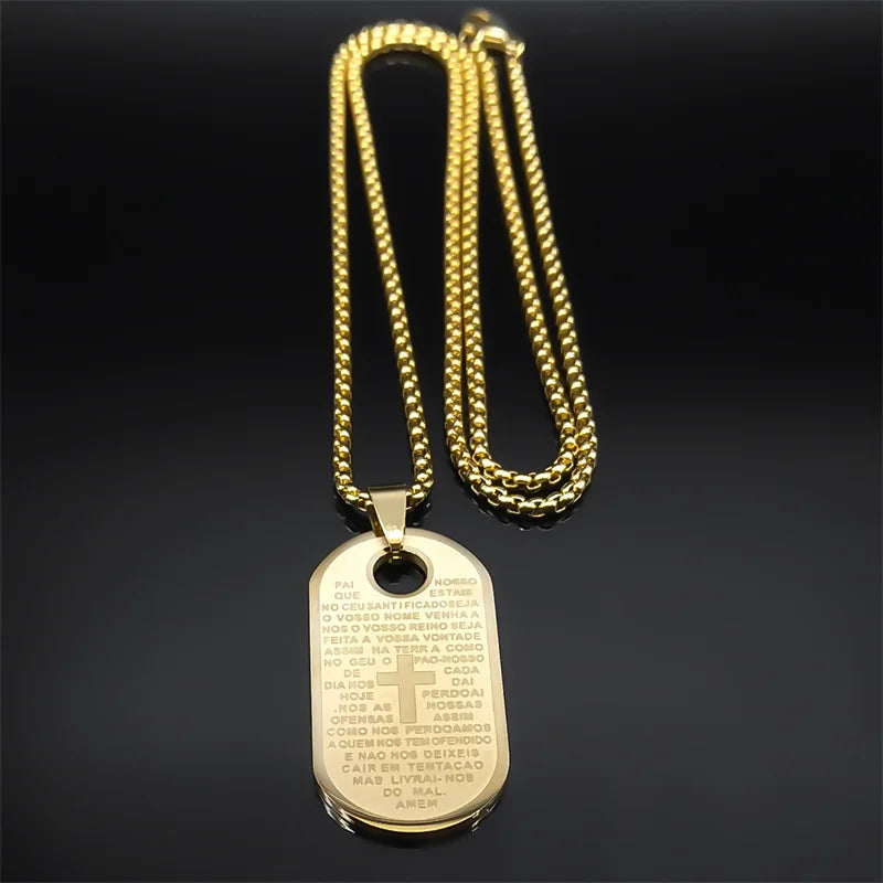 Colar Dourado - Pai Nosso