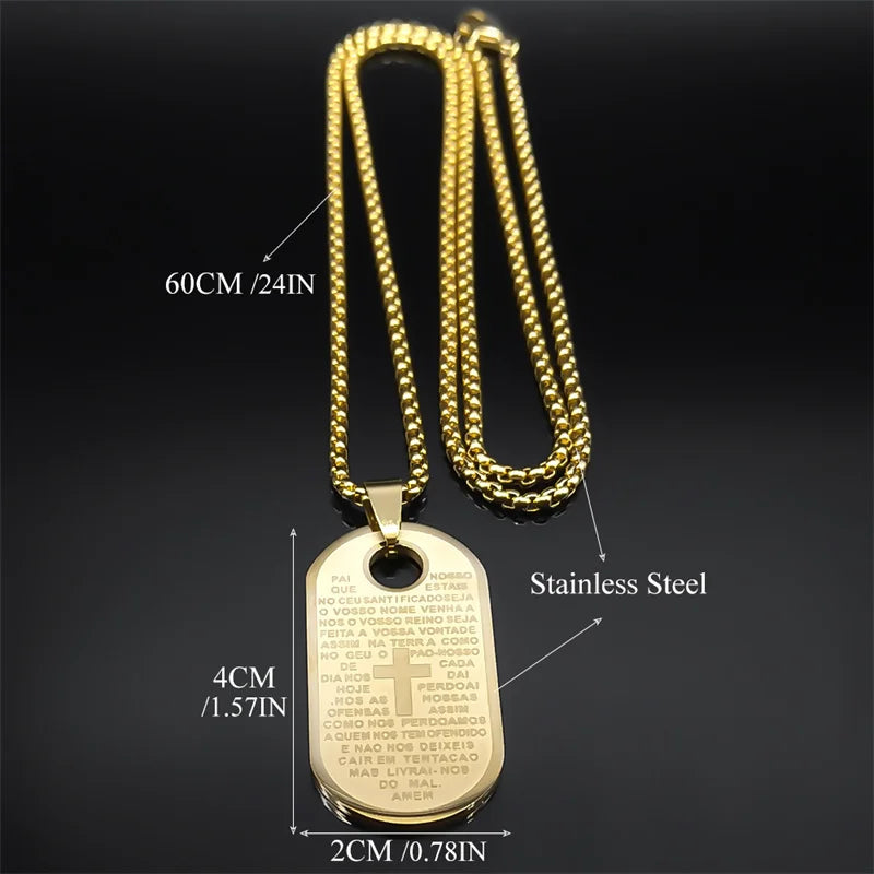 Colar Dourado - Pai Nosso