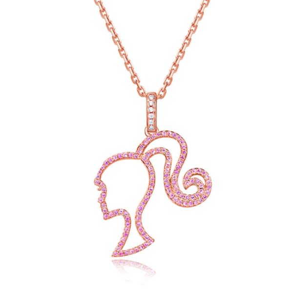 Minha querida filha – Colar em ouro rosa MINA_BARBIE