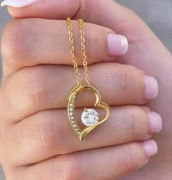 Colar Amor-Eterno™ Para a minha Filha Banhado a Ouro (com dedicatória especial)