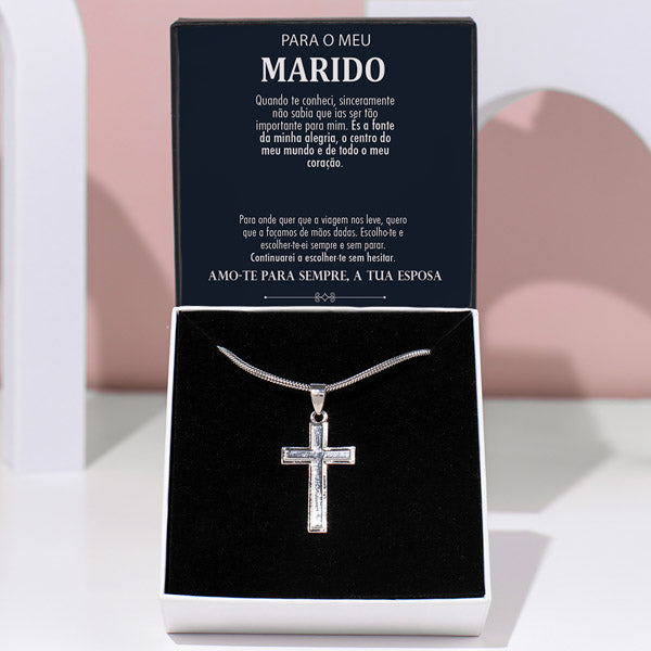 Para o Meu Marido – Colar de cadeia de ligação cubana LEVI_MENCROSS