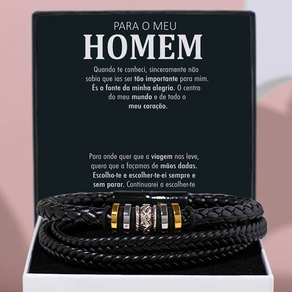 Para o Meu Homem – PULSEIRA DE COURO MASCULINA – LUCIAN_LEATHERBRACELET