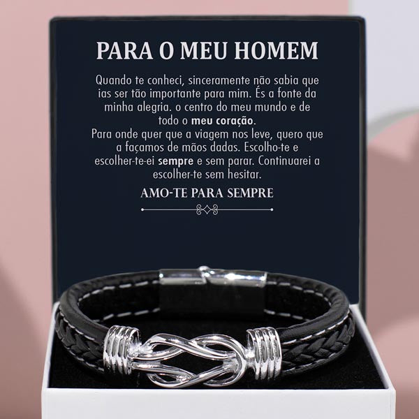 Para o meu homem – Pulseira de couro LUCIAN_BRAIDEDBRACELET