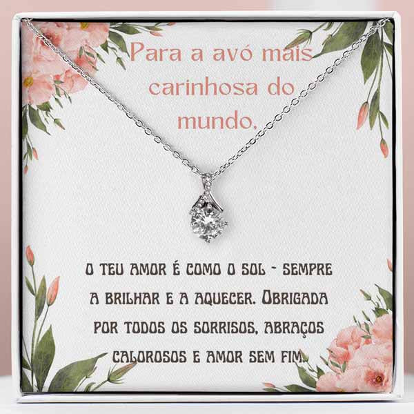 Para a avó mais carinhosa do mundo – Colar com zircónias cúbicas AZALEA_ALLURE