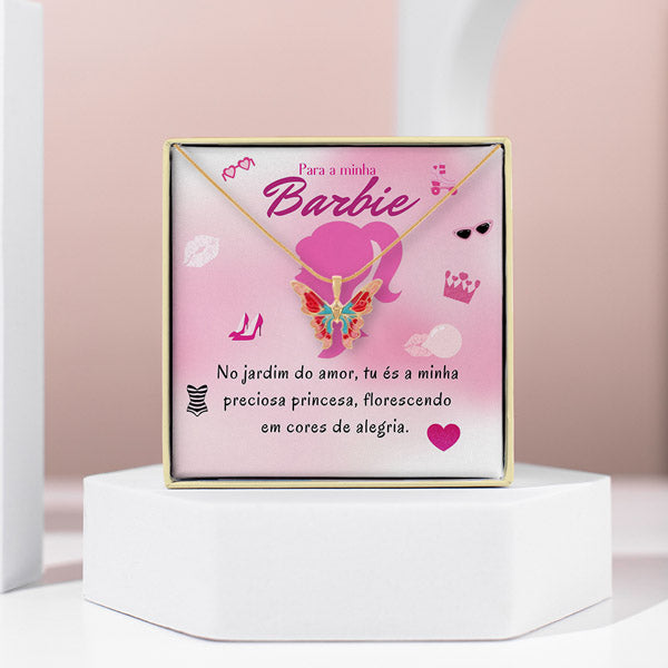Para a minha Barbie – Colar borboleta dourada BIANCA_FAIRYTOPIA