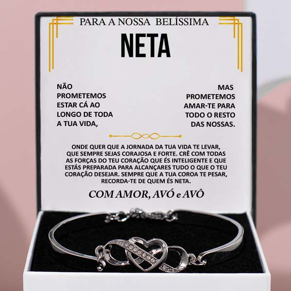PARA A NOSSA BELÍSSIMA NETA – Guarda-me sempre no teu coração Pulseira – NASUS_HEARTBRACELET
