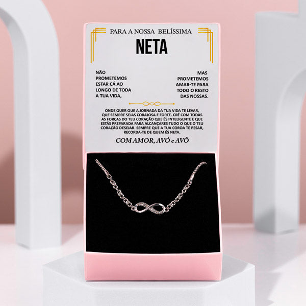 Para a nossa belíssima neta – Pulseira com cristais de zircónio cúbico NASUS_CRYSTALBRACELET