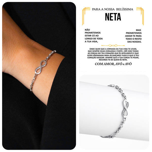 Para a nossa belíssima neta – Pulseira com cristais de zircónio cúbico NASUS_CRYSTALBRACELET