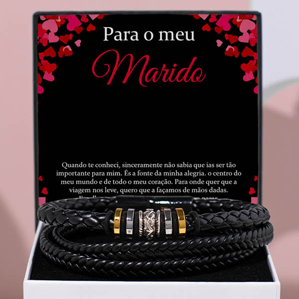 Para o Meu Marido – PULSEIRA DE COURO MASCULINA – NATHAN_LEATHERBRACELET
