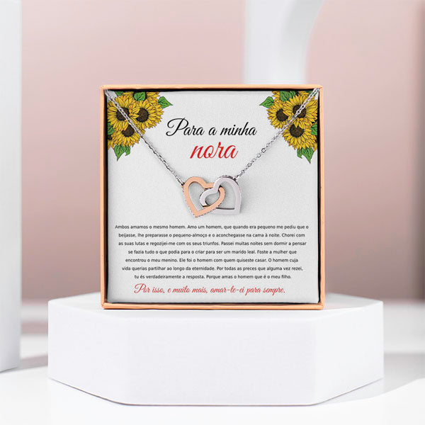 Para a Minha Nora – Colar de Corações Interligados EVELYN_HEARTS