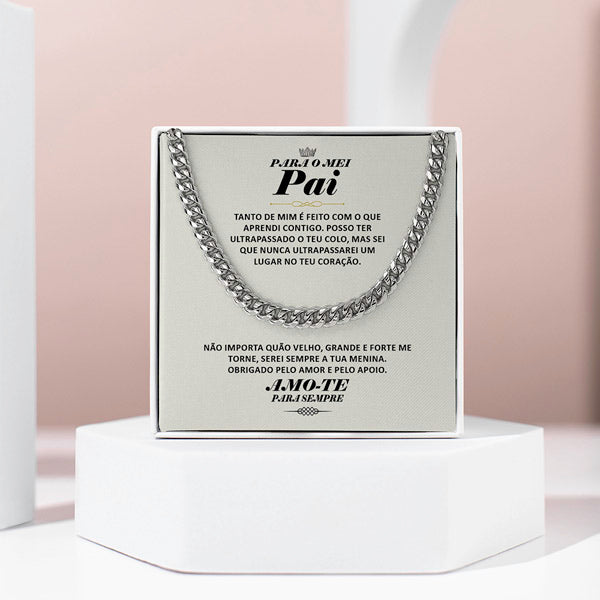 Para o Meu Pai – Colar de corrente de ligação cubana OLIVER