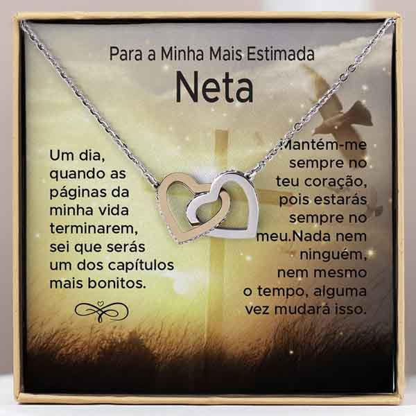 Para a Minha Avó – Colar de Corações Interligados VEGA_HEARTS