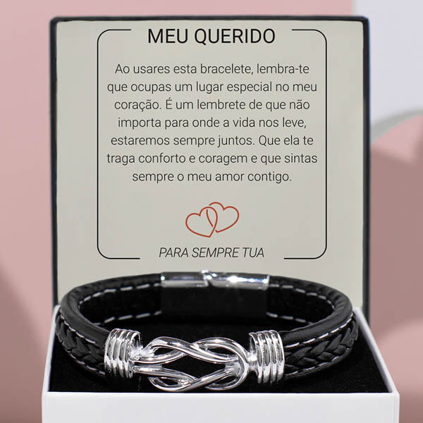 Pulseira de couro entrançado para homem LIOR_BRAIDEDBRACELET