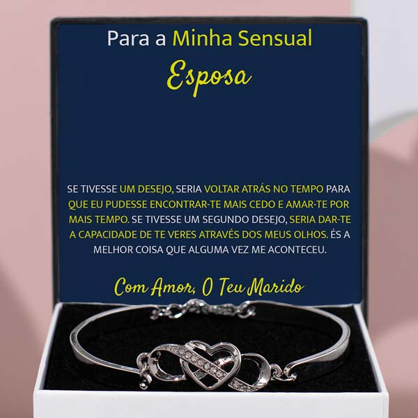 Para a minha sensual esposa – Guarda-me sempre no teu coração Pulseira – MORGAN_HEARTBRACELET