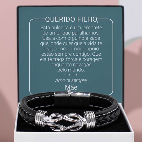 Pulseira de couro entrançado para homem TROY_BRAIDEDBRACELET