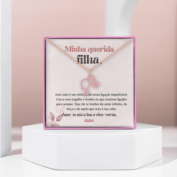 Minha querida filha – Colar em ouro rosa MINA_BARBIE
