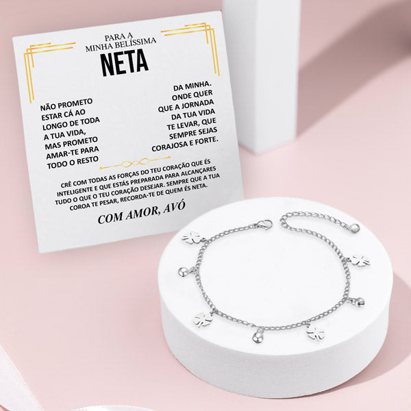 Para a Minha Linda Neta – Pulseira ORIANA_CLOVER