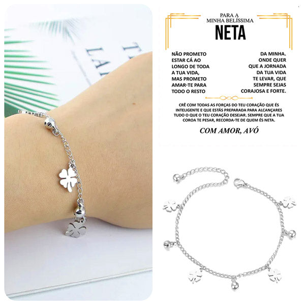 Para a Minha Linda Neta – Pulseira ORIANA_CLOVER