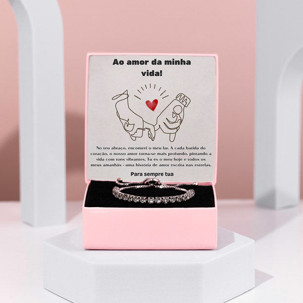 Ao amor da minha vida! – Pulseira com cristais de zircónio cúbico YARA_TENNISBRACELET