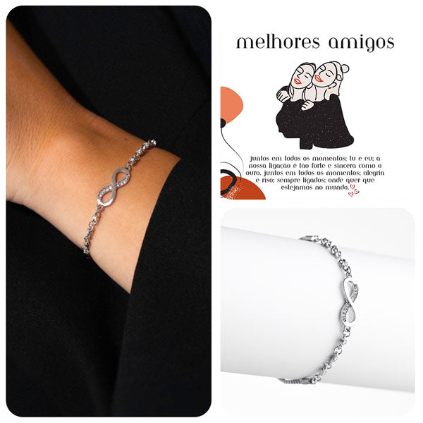 Melhores amigos – Pulseira com cristais de zircónio cúbico SUZY_CRYSTALBRACELET
