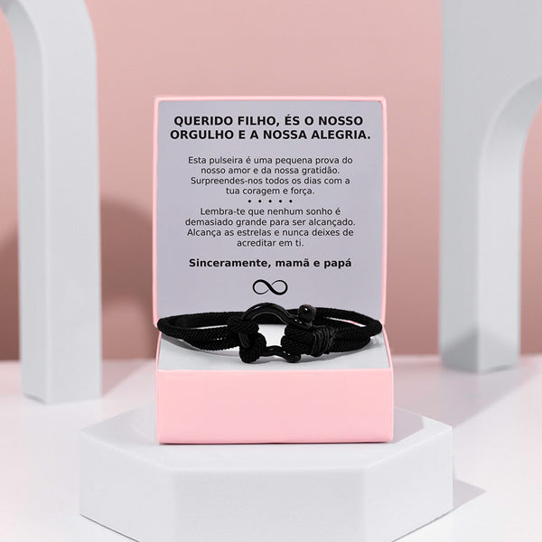 Querido filho, és o nosso orgulho e a nossa alegria – Pulseira para homem ENZO_NAUTICROPE