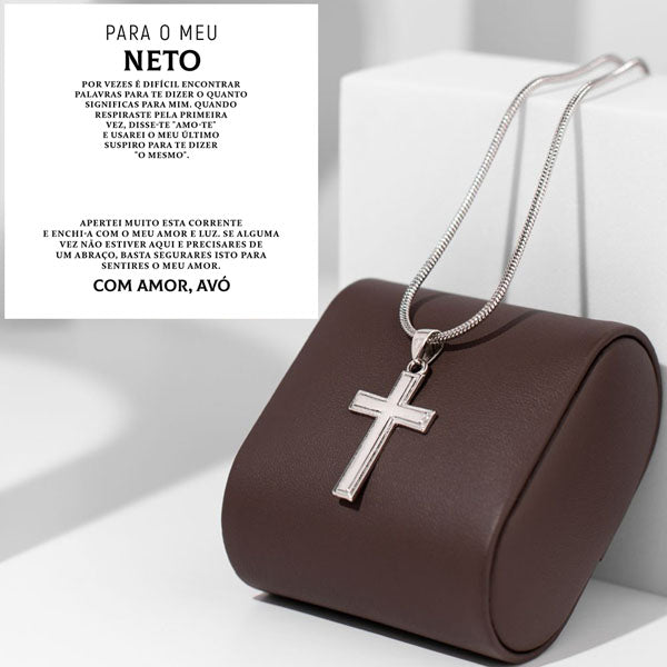 Para o Meu Neto – Colar de cadeia de ligação cubana ZAC_MENCROSS