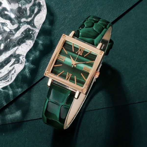 Conjunto de relógio, brincos, colar e anel para mulher – RETROGLAM