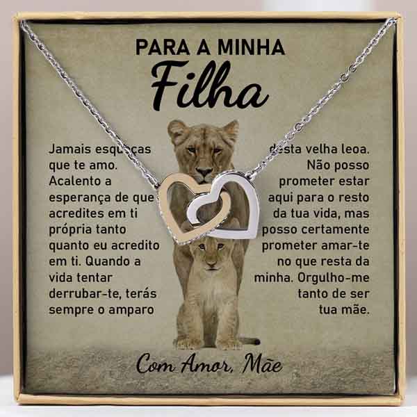 Para a Minha Filha – Colar de Corações Interligados LILLIA_HEARTS
