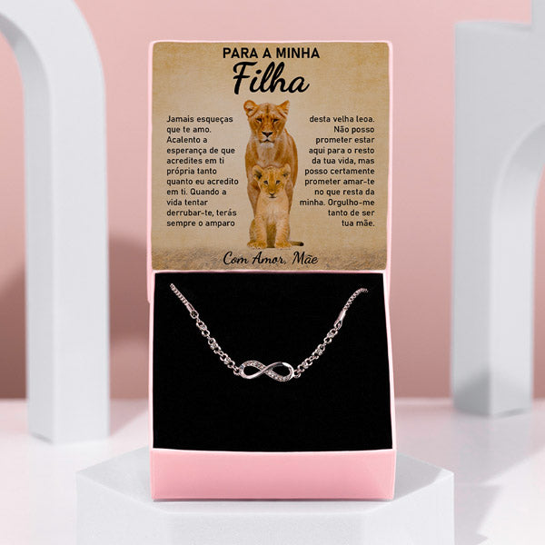 Para a minha filha – Pulseira com cristais de zircónio cúbico LILLIA_CRYSTALBRACELET