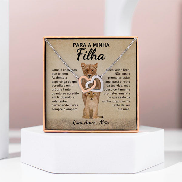 Para a Minha Filha – Colar de Corações Interligados LILLIA_HEARTS