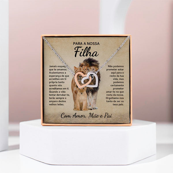 Para a Nossa Filha – Colar de Corações Interligados NAMI_HEARTS