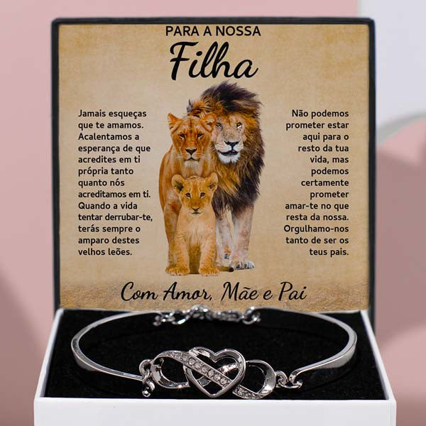 Para a Nossa Filha – Guarda-me sempre no teu coração Pulseira – NAMI_HEARTBRACELET