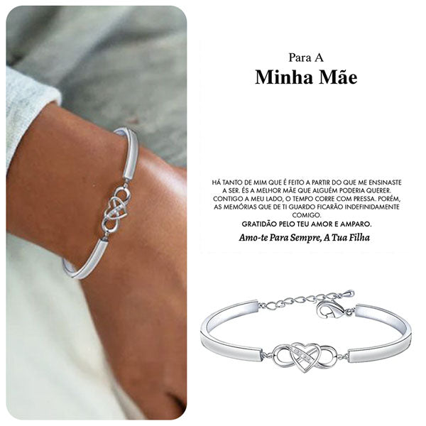Para A Minha Mãe – “Pulseira “Sempre no teu coração – SAMIRA_HEARTBRACELET