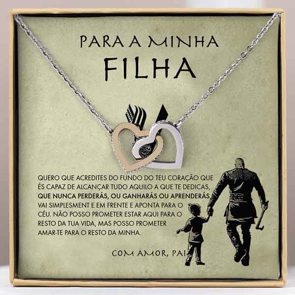 PARA A MINHA FILHA – Colar de Corações Interligados QUINN_HEARTS