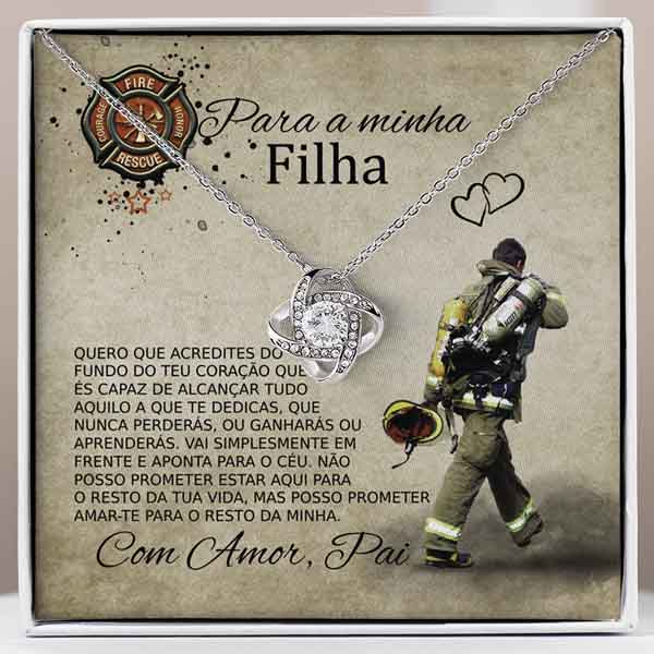 Para a Minha Filha – Colar banhado a ouro branco 14k com cristais de zirconia cúbica HANA