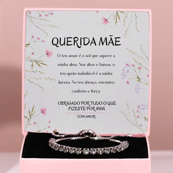 Querida mamá – Pulseira com cristais de zircónio cúbico MARGO_TENNISBRACELET