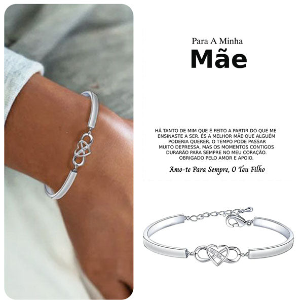 Para A Minha Mãe – “Pulseira “Sempre no teu coração – OLIVIA_HEARTBRACELET