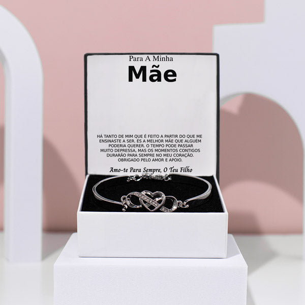 Para A Minha Mãe – Pulseira “Sempre no teu coração” e caixa de oferta SAMIRA_HEARTBRACELET_ROSEBOX