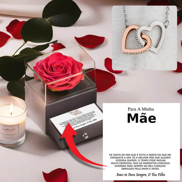 Para A Minha Mãe – Colar HEARTS com corações e caixa de oferta gratuita OLIVIA_HEARTS_LOVEBOX