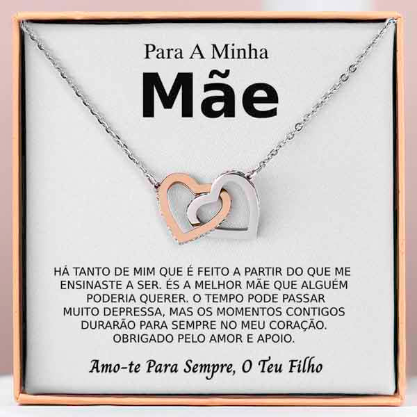Para A Minha Mãe – Colar de Corações Interligados OLIVIA_HEARTS