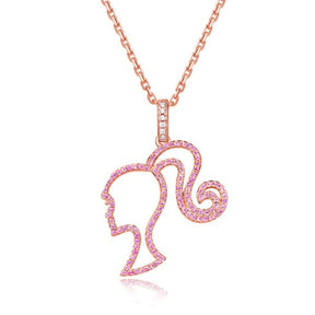 Minha querida filha – Colar em ouro rosa MINA_BARBIE