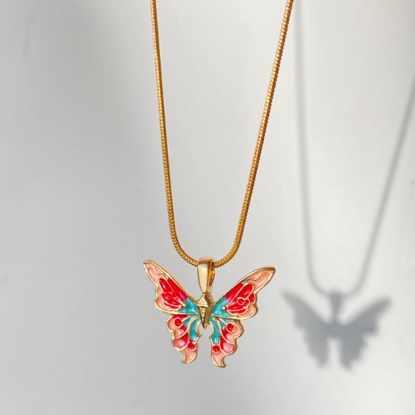 Para a minha Barbie – Colar borboleta dourada BIANCA_FAIRYTOPIA