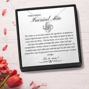 Colar Incrível Mãe™ (Prata Tibetana + Textinho)
