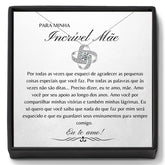 Colar Incrível Mãe™ (Prata Tibetana + Textinho)
