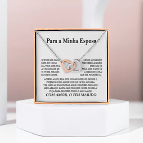 Para a Minha Mulher – Colar de Corações Interligados STELLA_HEARTS