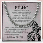 Para o Meu Filho – Colar de corrente de ligação cubana MALIK