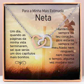 Para a Minha Avó – Colar de Corações Interligados VEGA_HEARTS